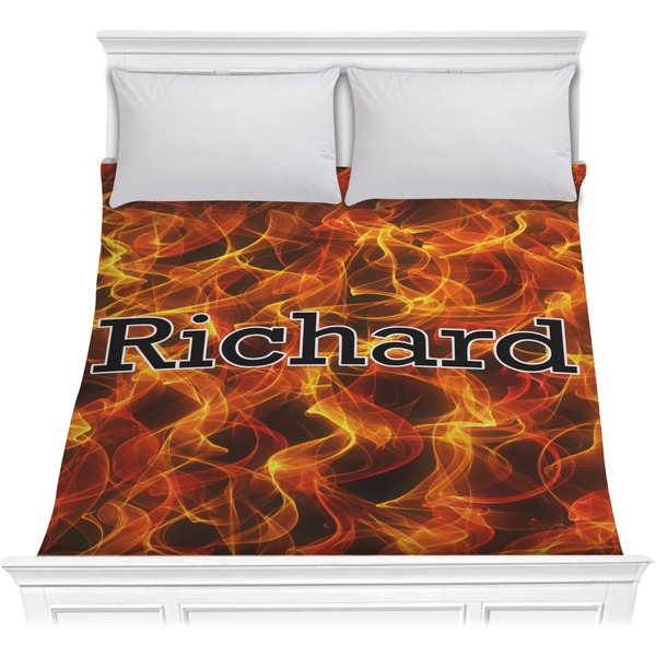Custom Fire Comforter - Full / Queen (Personalized)