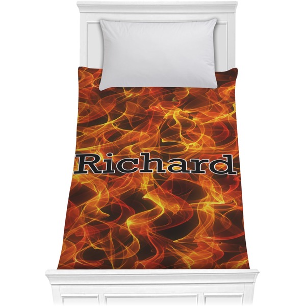 Custom Fire Comforter - Twin (Personalized)