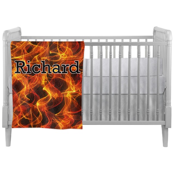 Custom Fire Crib Comforter / Quilt (Personalized)