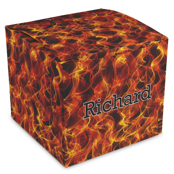 Custom Fire Cube Favor Gift Boxes (Personalized)