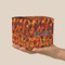 Fire Cube Favor Gift Box - On Hand - Scale View