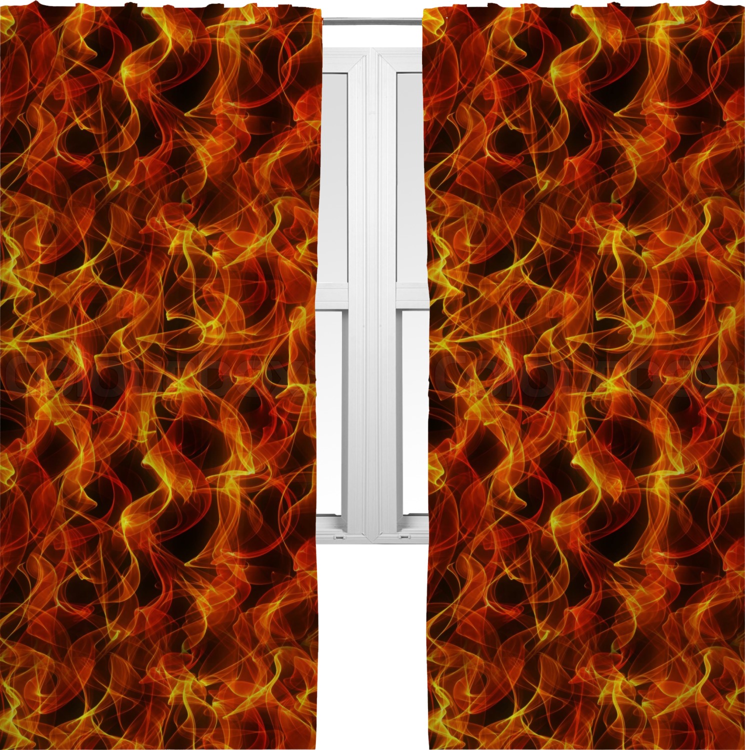 Fire Curtains 20"x54" Panels Lined (2 Panels Per Set) (Personalized