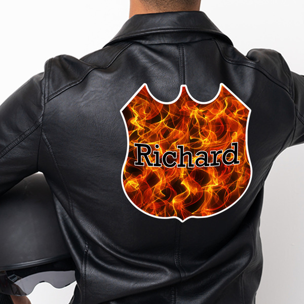 Fire Custom Shape Iron On Patches - XXXL - APPROVAL