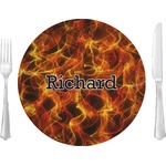 Fire 10" Glass Lunch / Dinner Plates - Single or Set (Personalized)