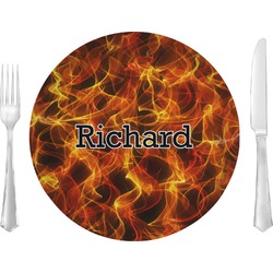 Fire Glass Lunch / Dinner Plate 10" (Personalized)