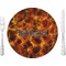 Fire 10" Glass Lunch / Dinner Plates - Single or Set (Personalized)