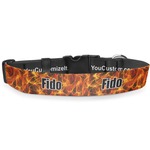 Fire Deluxe Dog Collar - Medium (11.5" to 17.5") (Personalized)