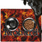 Fire Dog Food Mat - Large w/ Name or Text