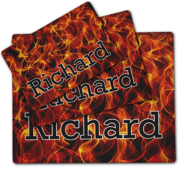 Fire Dog Food Mat - MAIN (sm, med, lrg)