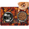 Fire Dog Food Mat - Small w/ Name or Text