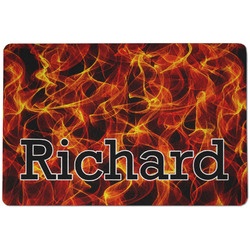 Fire Dog Food Mat w/ Name or Text