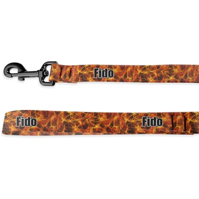 Fire Deluxe Dog Leash (Personalized)
