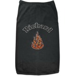 Fire Black Pet Shirt (Personalized)