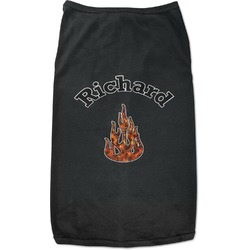 Fire Black Pet Shirt (Personalized)