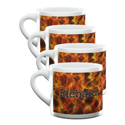 Fire Double Shot Espresso Cups - Set of 4 (Personalized)