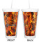 Fire Double Wall Tumbler with Straw - Approval