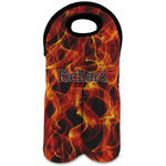 Fire Wine Tote Bag (2 Bottles) (Personalized)