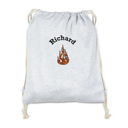 Fire Drawstring Backpack - Sweatshirt Fleece - Double Sided (Personalized)