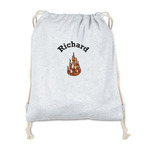 Fire Drawstring Backpack - Sweatshirt Fleece (Personalized)