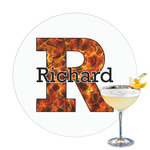 Fire Printed Drink Topper (Personalized)