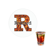 Fire Printed Drink Topper - 1.5" (Personalized)