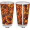 Fire Pint Glass - Full Color - Front & Back Views