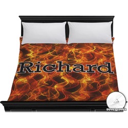 Fire Duvet Cover - King (Personalized)