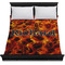 Fire Duvet Cover - Queen - On Bed - No Prop