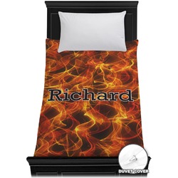 Fire Duvet Cover - Twin (Personalized)