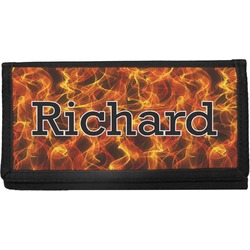Fire Canvas Checkbook Cover (Personalized)