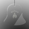 Fire Engraved Glass Ornament - Bell
