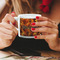 Fire Espresso Cup - 6oz (Double Shot) LIFESTYLE (Woman hands cropped)