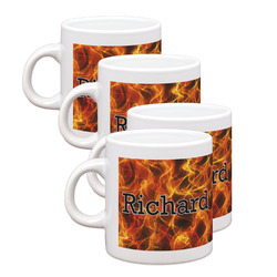 Fire Single Shot Espresso Cups - Set of 4 (Personalized)