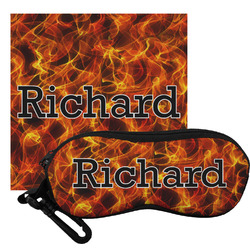 Fire Eyeglass Case & Cloth (Personalized)