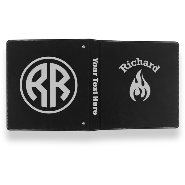 Fire Leather Binder - 1" - Black- Back Spine Front View