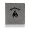 Fire Leather Binder - 1" - Grey - Front View