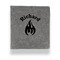 Fire Leather Binder - 1" - Grey (Personalized)