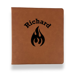 Fire Leather Binder - 1" - Rawhide (Personalized)