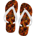 Fire Flip Flops - XSmall (Personalized)