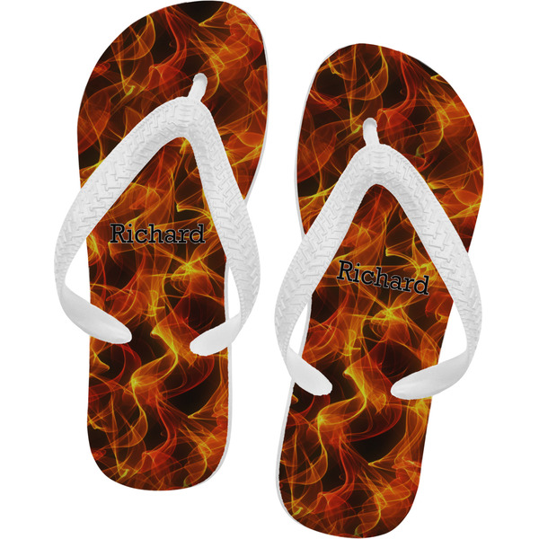 Custom Fire Flip Flops (Personalized)