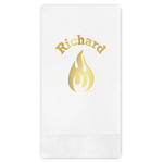 Fire Guest Napkins - Foil Stamped (Personalized)