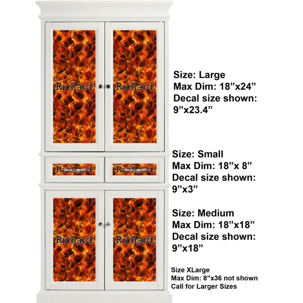 Fire Full Cabinet (Show Sizes)