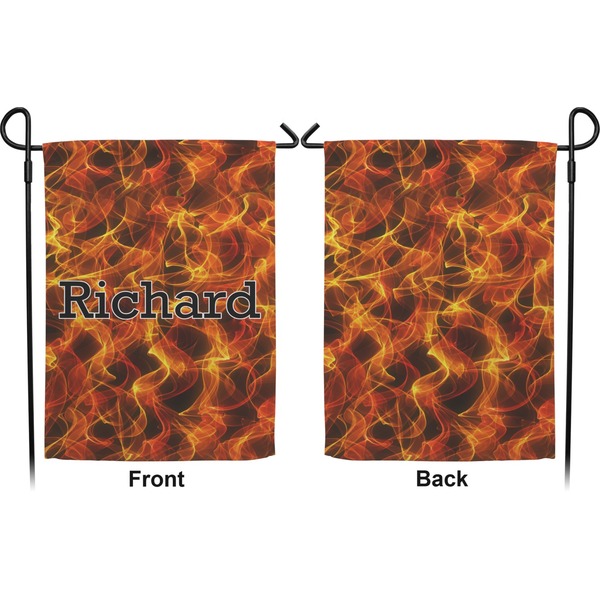 Fire Garden Flag - Double Sided Front and Back