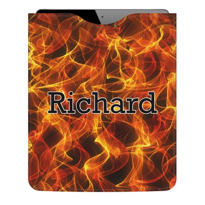 Fire Genuine Leather iPad Sleeve (Personalized)
