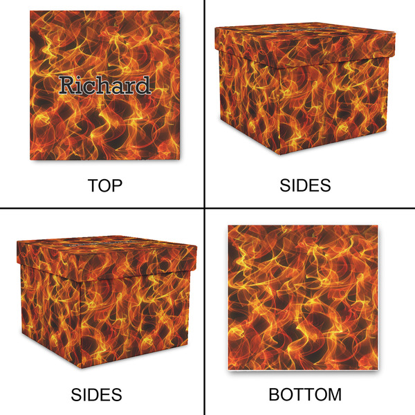 Fire Gift Boxes with Lid - Canvas Wrapped - Medium - Approval