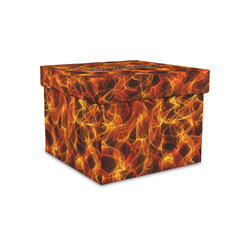Fire Gift Box with Lid - Canvas Wrapped - Small (Personalized)