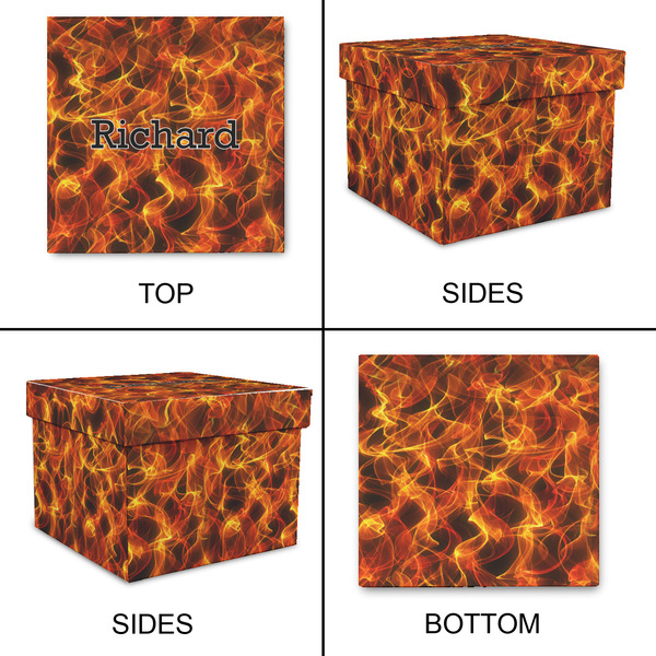 Fire Gift Boxes with Lid - Canvas Wrapped - XX-Large - Approval