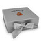 Fire Gift Boxes with Magnetic Lid - Silver - Front