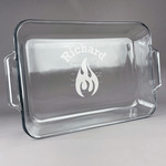 Fire Glass Baking Dish - 13in x 9in (Personalized)
