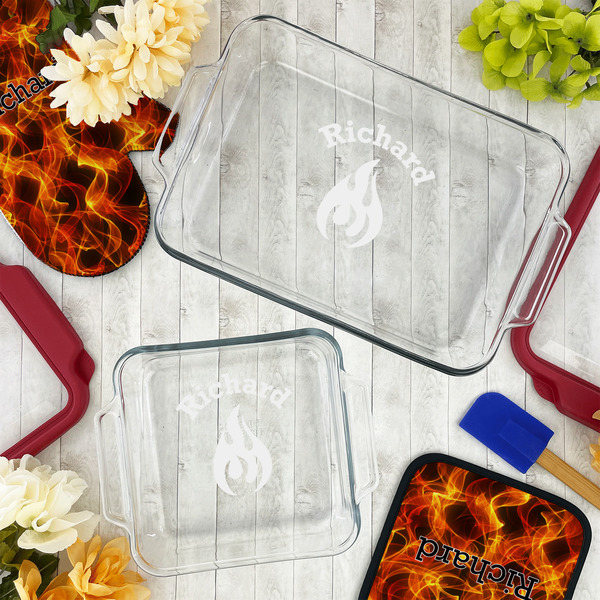 Fire Glass Baking Dish Set - LIFESTYLE